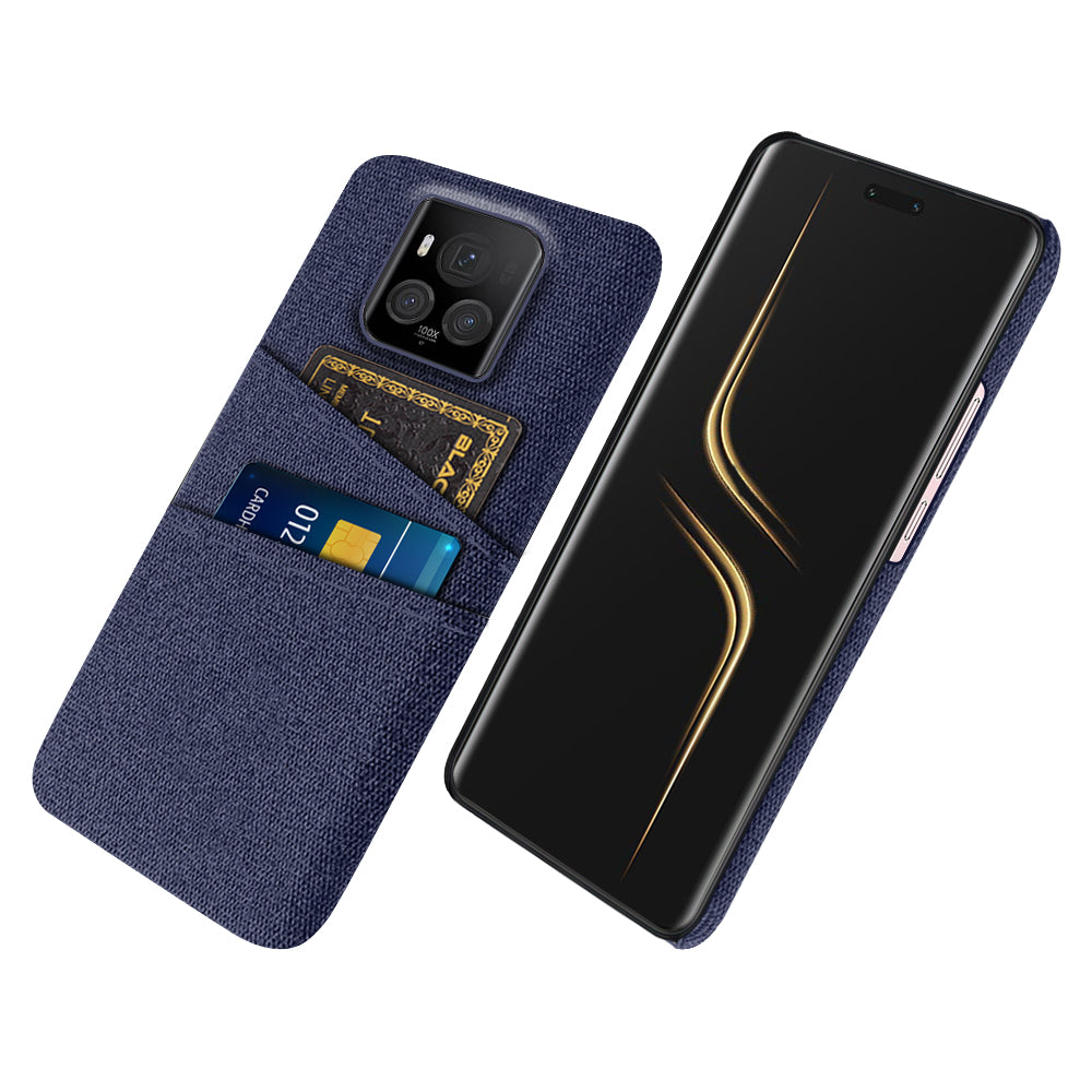 For Honor Magic6 Ultimate 5G Case Cloth+PC Scratch-proof Smart Phone Cover with 2 Card Slots For Honor Magic6 Ultimate 5G Case Cloth+PC Scratch-proof Smart Phone Cover with 2 Card Slots